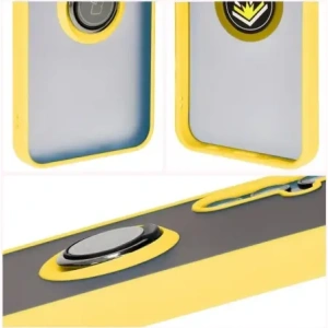 Hurtownia GSM - Bizon Case Hybrid Ring Samsung Galaxy M15 5G rauchig mit einem gelben Rahmen - BIZ5010 - {ean13} - Hurt