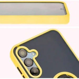 Hurtownia GSM - Bizon Case Hybrid Ring Samsung Galaxy M15 5G rauchig mit einem gelben Rahmen - BIZ5010 - {ean13} - Hurt