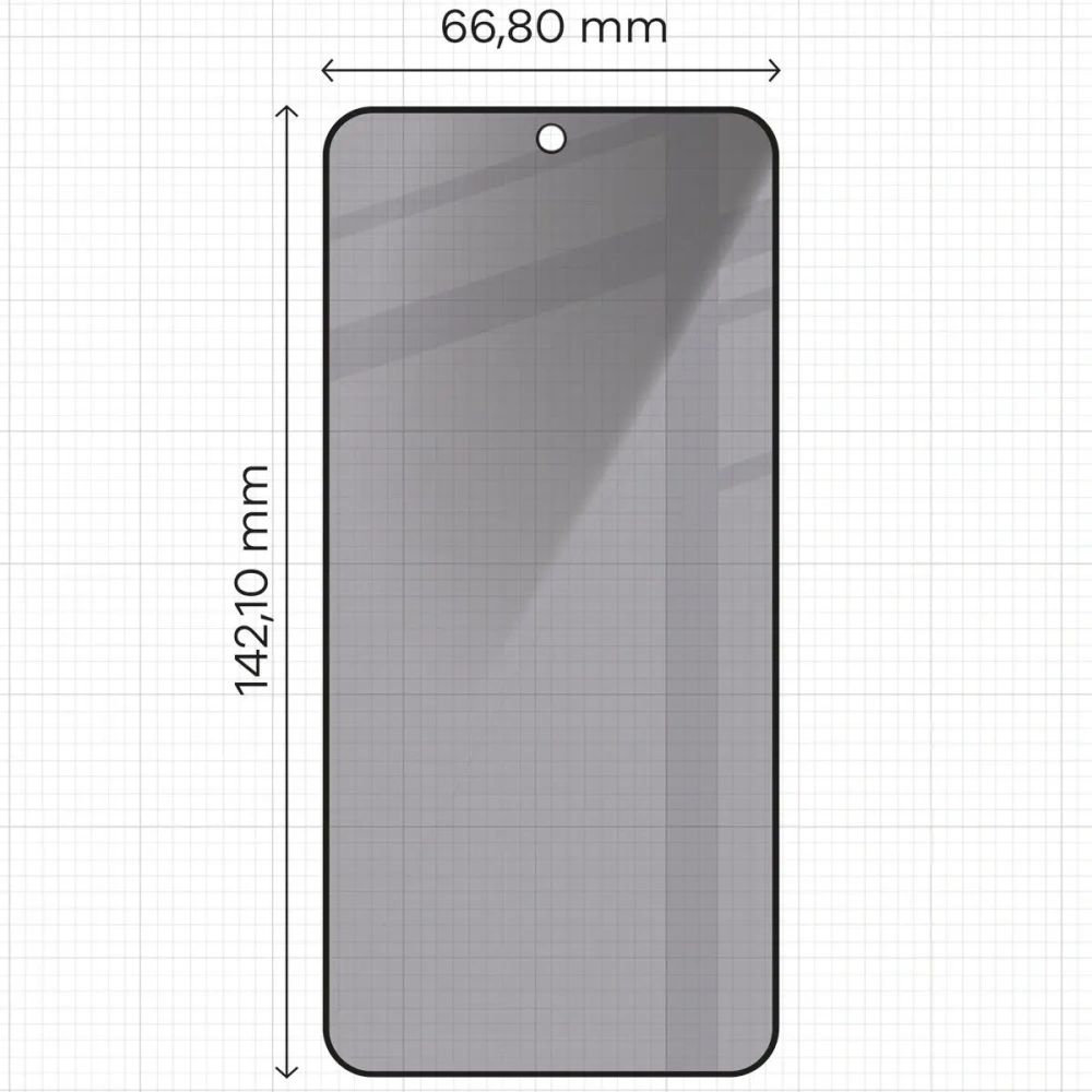Hurtownia GSM - Prywatyzující tvrzené sklo Bizon Glass Edge Shadow do Samsung Galaxy S23 ztmavené s černým rámečkem - BIZ5582 - {ean13} - Hurt