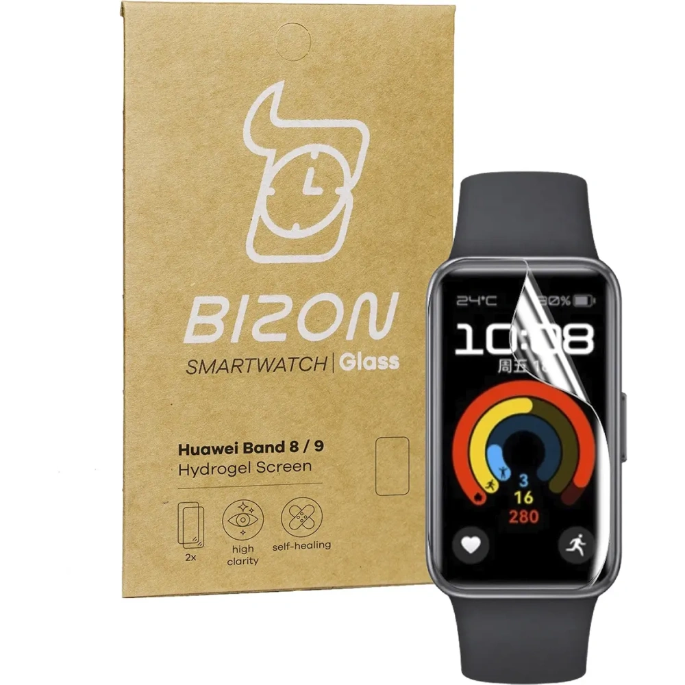 Hurtownia GSM - Bizon Glass Watch Hydrogel Huawei Band 9 / Band 8 [2 PACK] - BIZ5014 - {ean13} - Hurt