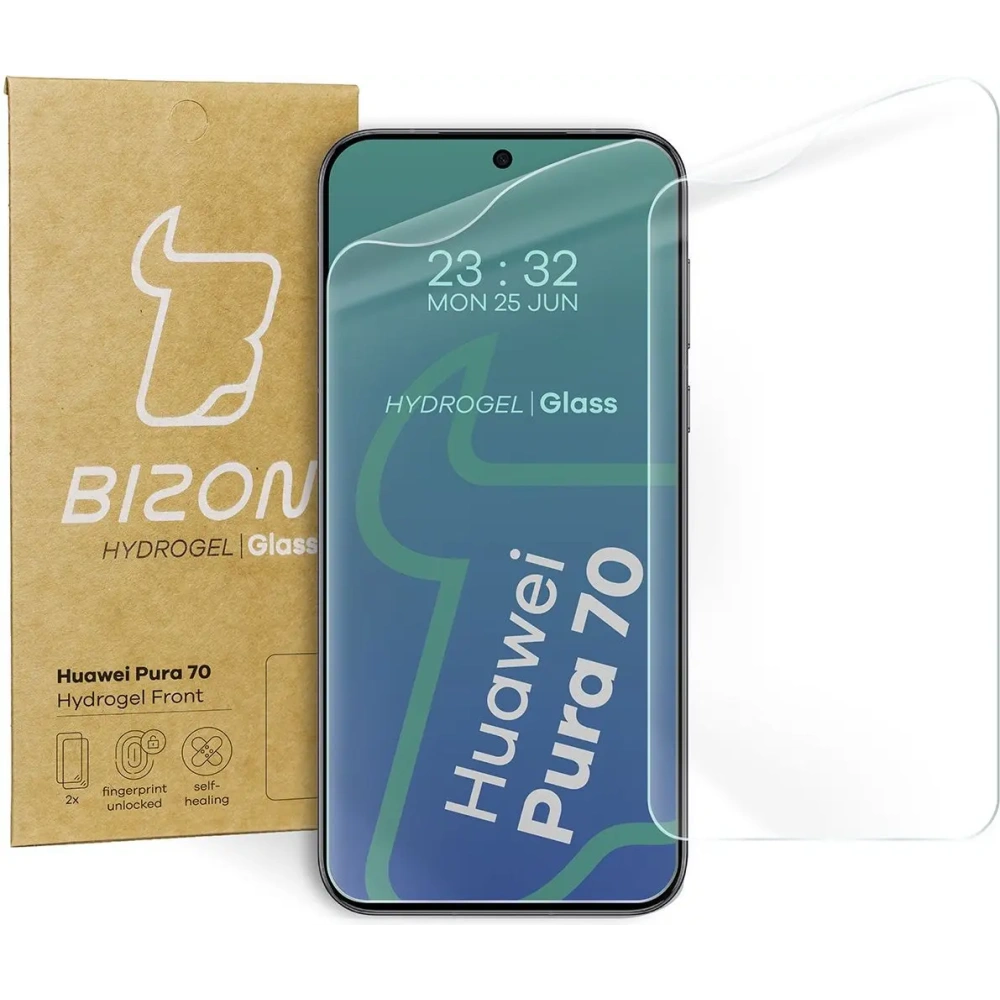 Hurtownia GSM - Bizon Glass Hydrogel Front Huawei Pura 70 [2 PACK] - BIZ5018 - {ean13} - Hurt