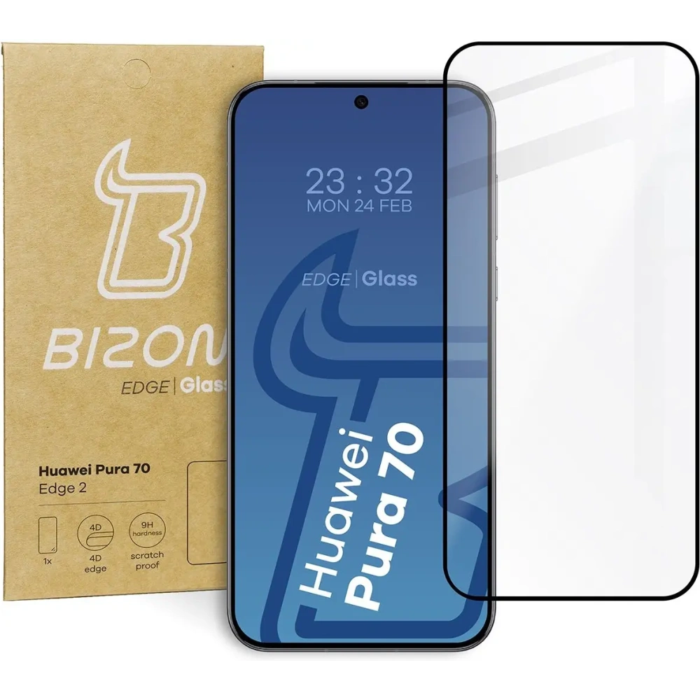 Hurtownia GSM - Bizon Glass Edge 2 Huawei Pura 70 schwarz - BIZ5593 - {ean13} - Hurt
