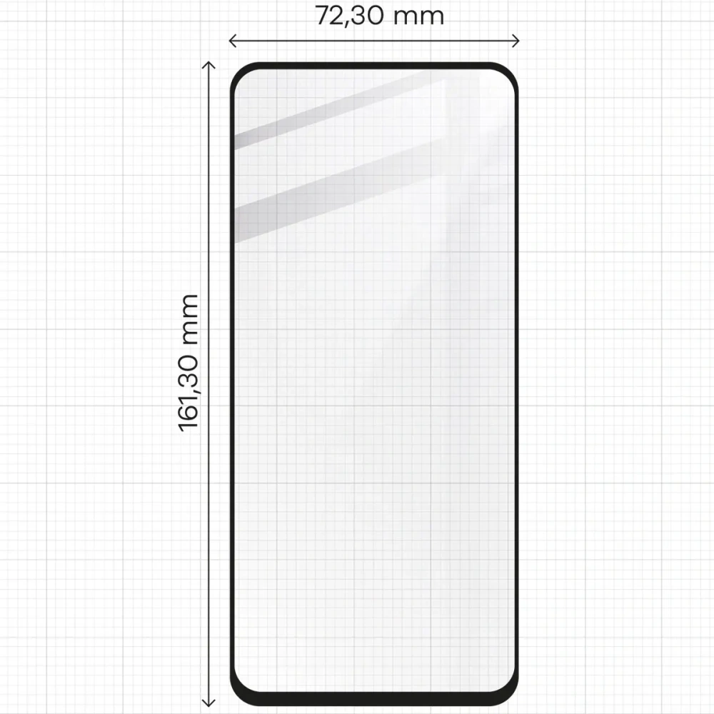 Hurtownia GSM - Szkło hartowane Bizon Glass Edge 2 do Realme 12 5G/12x 5G czarne - BIZ5594 - {ean13} - Hurt