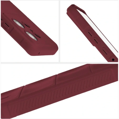 Pancerne etui Bizon Case Tur do Motorola Edge 50 Pro ciemnofioletowe