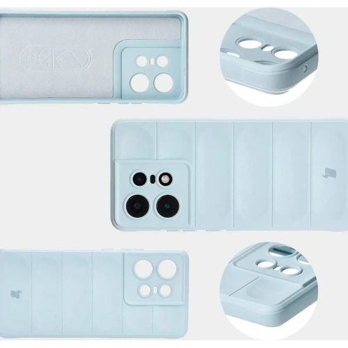 Pancerne etui Bizon Case Tur do Motorola Edge 50 Pro jasnoniebieskie