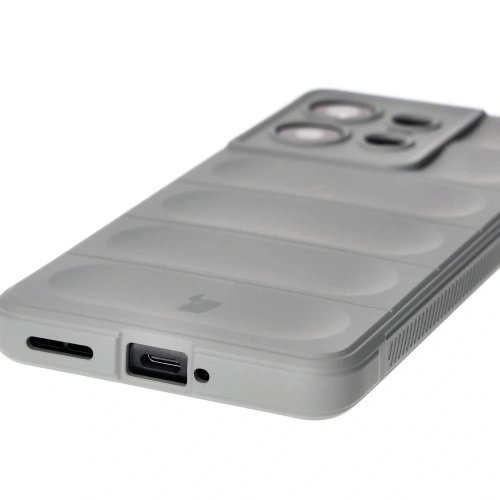 Pancerne etui Bizon Case Tur do Motorola Edge 50 Pro jasnoszare