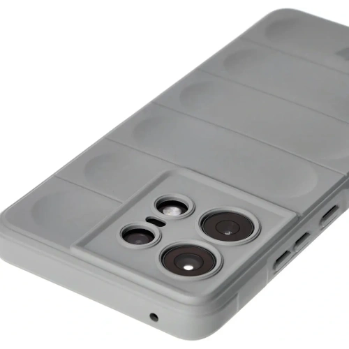 Pancerne etui Bizon Case Tur do Motorola Edge 50 Pro jasnoszare