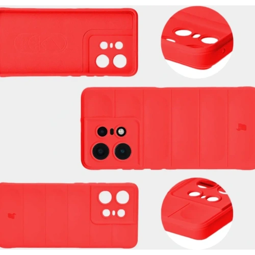 Pancerne etui Bizon Case Tur do Motorola Edge 50 Pro czerwone