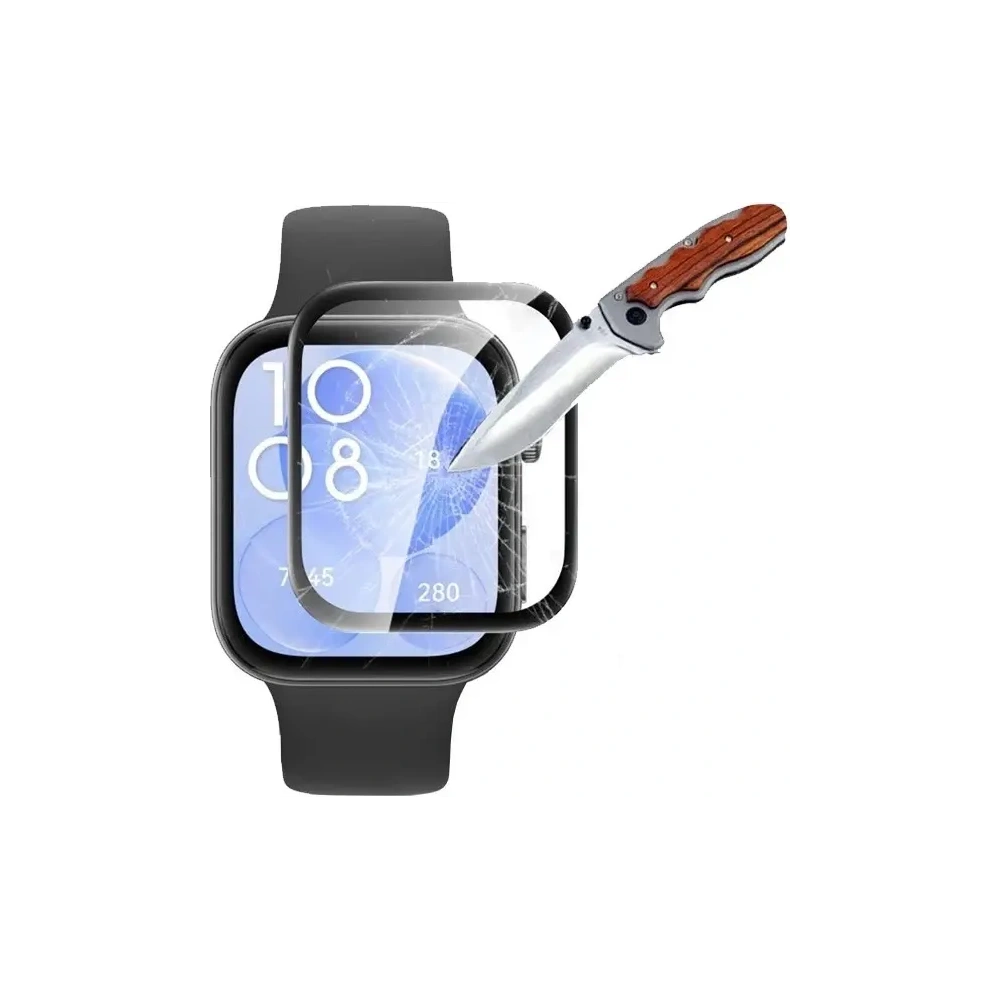 Hurtownia GSM - Bizon Glass Watch Edge Hybrid Huawei Watch Fit 3 negru - BIZ5603 - {ean13} - Hurt