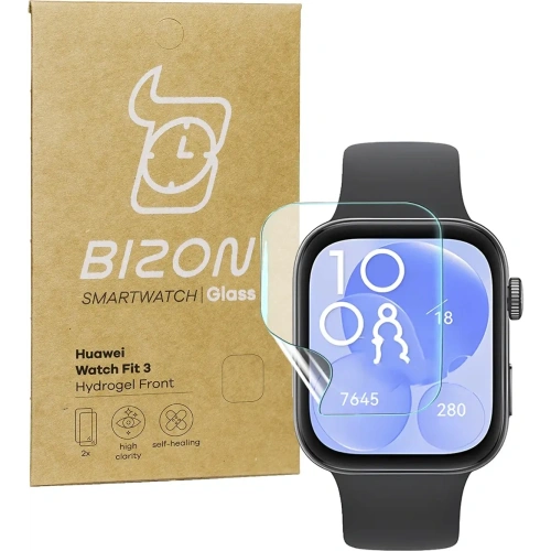 Folia hydrożelowa na ekran Bizon Glass Watch Hydrogel do Huawei Watch Fit 3 [2 PACK]