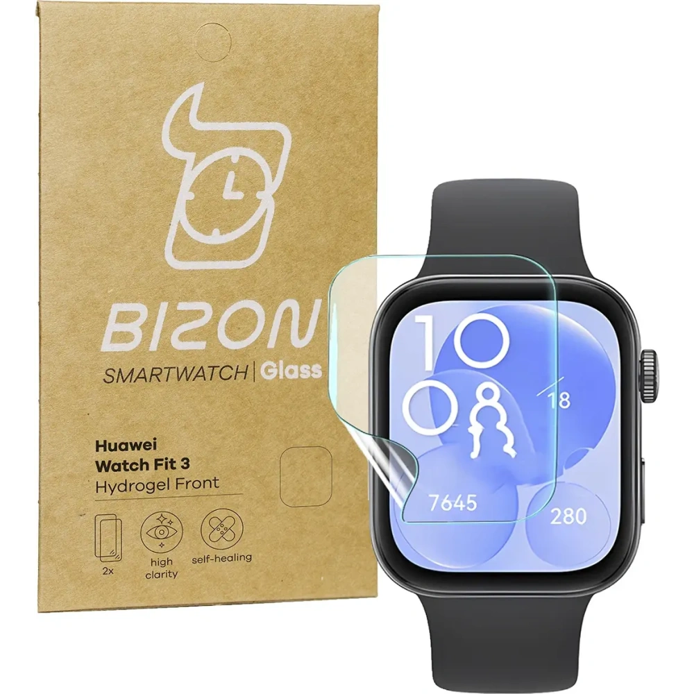 Hurtownia GSM - Bizon Glass Watch Hydrogel Huawei Watch Fit 3 [2 PACK] - BIZ5604 - {ean13} - Hurt