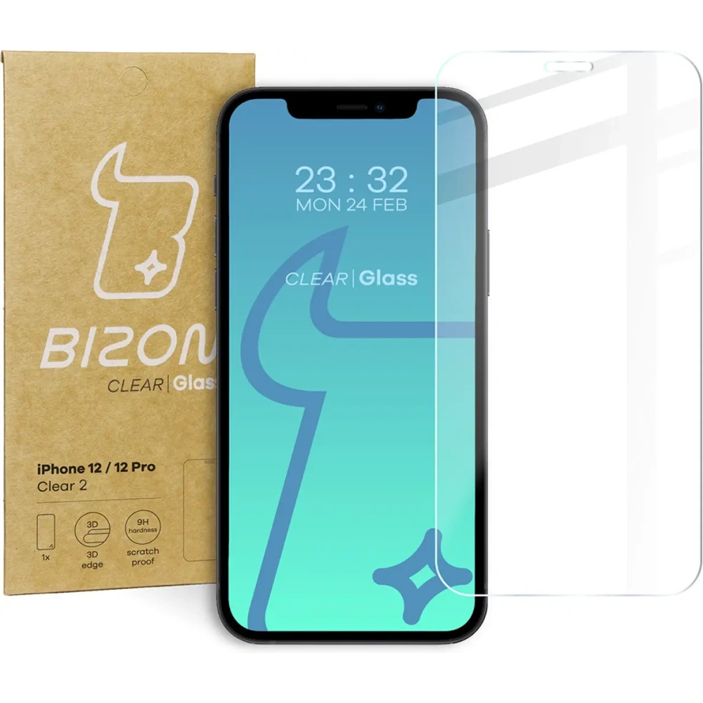 Wholesale Bizon Glass Clear 2 Apple iPhone 12 / 12 Pro - BIZ5611 - {ean13} - Hurt