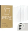 3x Sklo na obrazovku + sklo na kameru BIZON Clear pro Apple iPhone 12