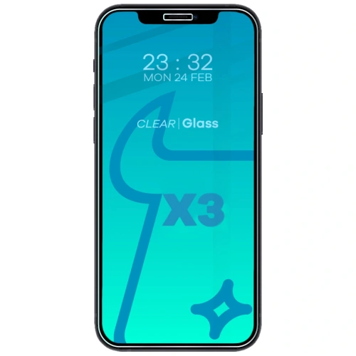 3x Szkło na ekran + szkło na aparat BIZON Clear do Apple iPhone 12