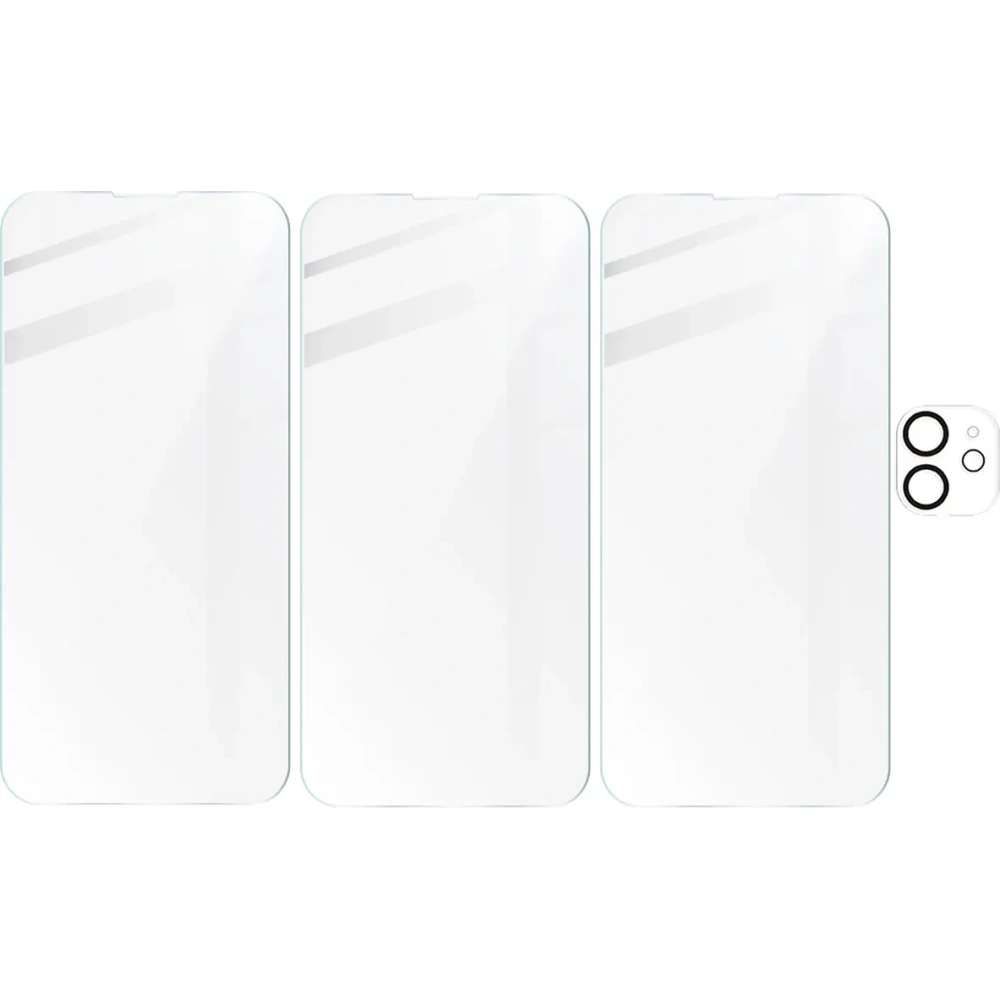 Hurtownia GSM - BIZON Clear 3x képernyőüveg + kameraüveg Apple iPhone 12 - BIZ5612 - {ean13} - Hurt