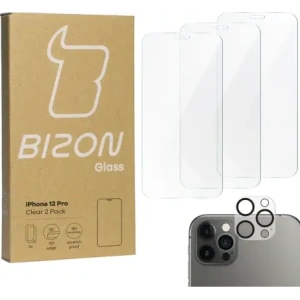 Hurtownia GSM - BIZON Clear 3x kijelző üveg + kamera üveg Apple iPhone 12 Pro - BIZ5613 - {ean13} - Hurt