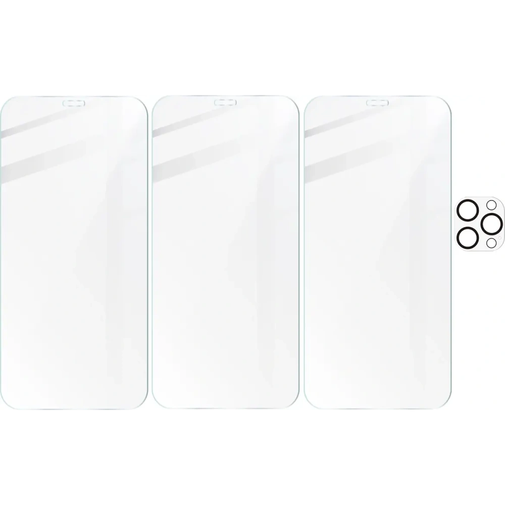 Hurtownia GSM - 3x Szkło na ekran + szkło na aparat BIZON Clear do Apple iPhone 12 Pro - BIZ5613 - {ean13} - Hurt