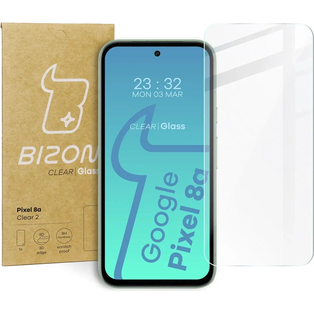 Hurtownia GSM - Szkło hartowane Bizon Glass Clear 2 do Pixel 8a - BIZ5043 - {ean13} - Hurt