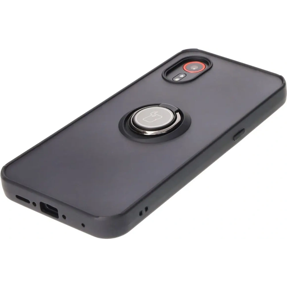Hurtownia GSM - Bizon Case Hybrid Ring Samsung Galaxy Xcover7 fumuriu cu un cadru negru - BIZ5051 - {ean13} - Hurt