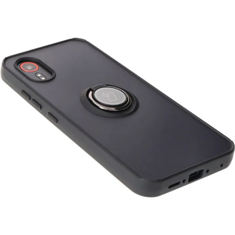 Wholesale Bizon Case Hybrid Ring Samsung Galaxy Xcover7 smoky with a black frame - BIZ5051 - {ean13} - Hurt