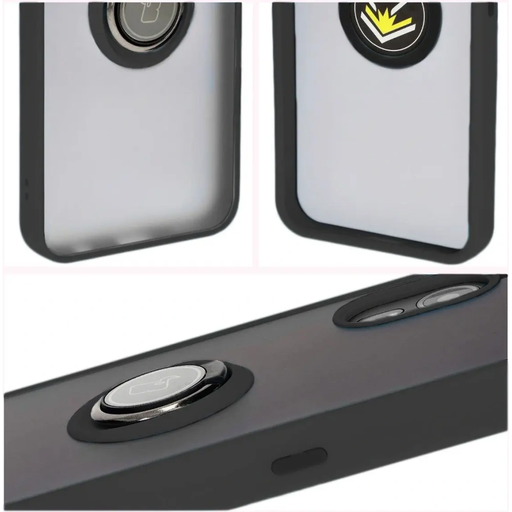 Hurtownia GSM - Bizon Case Hybrid Ring Samsung Galaxy Xcover7 fumuriu cu un cadru negru - BIZ5051 - {ean13} - Hurt