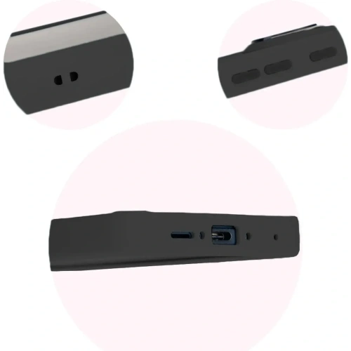 Etui z uchwytem na palec Bizon Case Hybrid Ring do Samsung Galaxy Xcover7 przydymione z czarną ramką