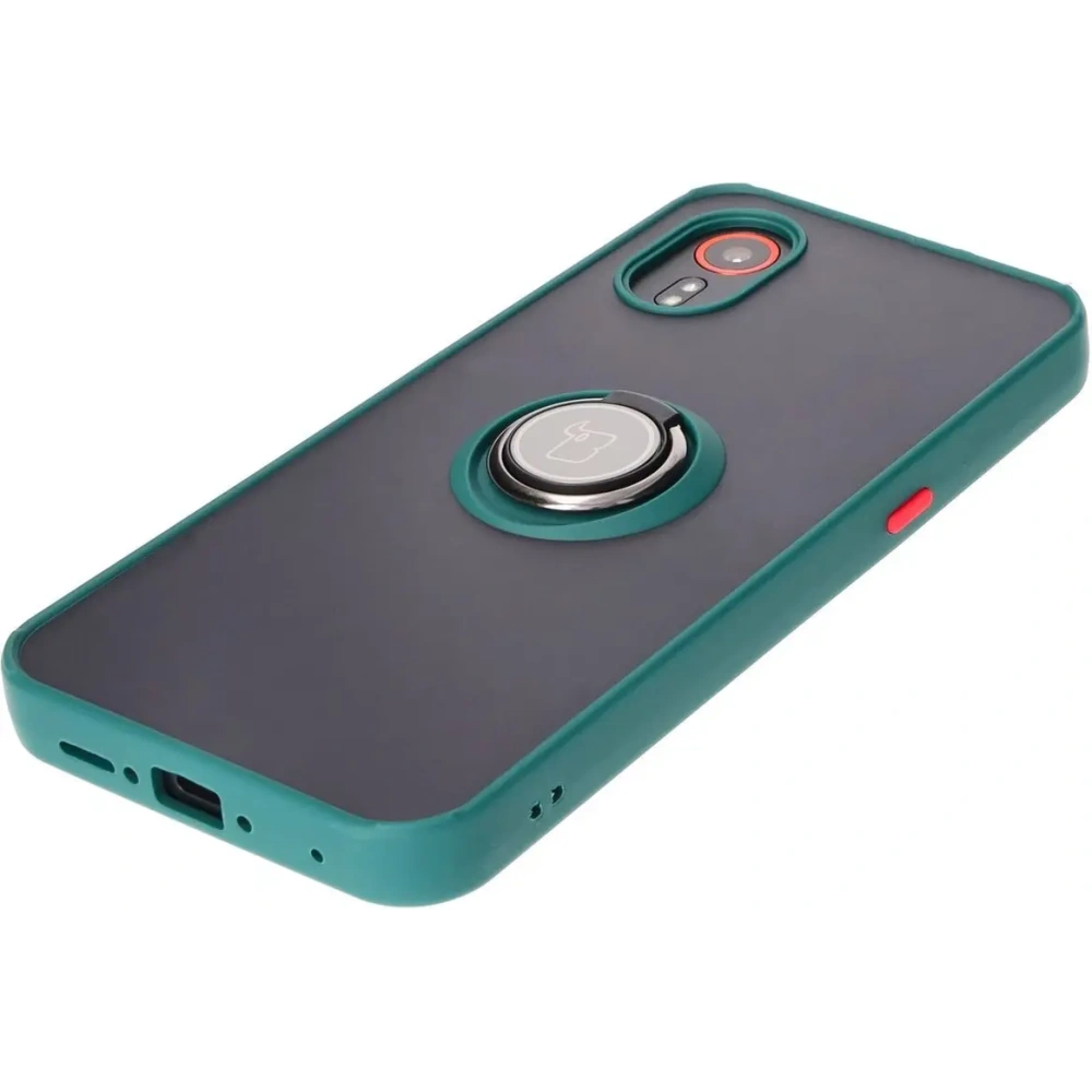 Hurtownia GSM - Bizon Case Hybrid Ring Samsung Galaxy Xcover7 füstös sötétzöld kerettel - BIZ5053 - {ean13} - Hurt