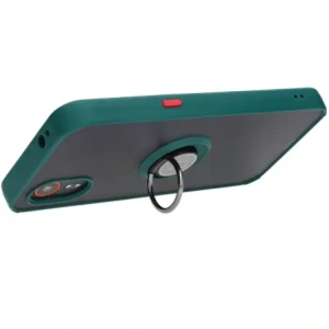 Hurtownia GSM - Bizon Case Hybrid Ring Samsung Galaxy Xcover7 fumuriu cu un cadru verde închis - BIZ5053 - {ean13} - Hurt