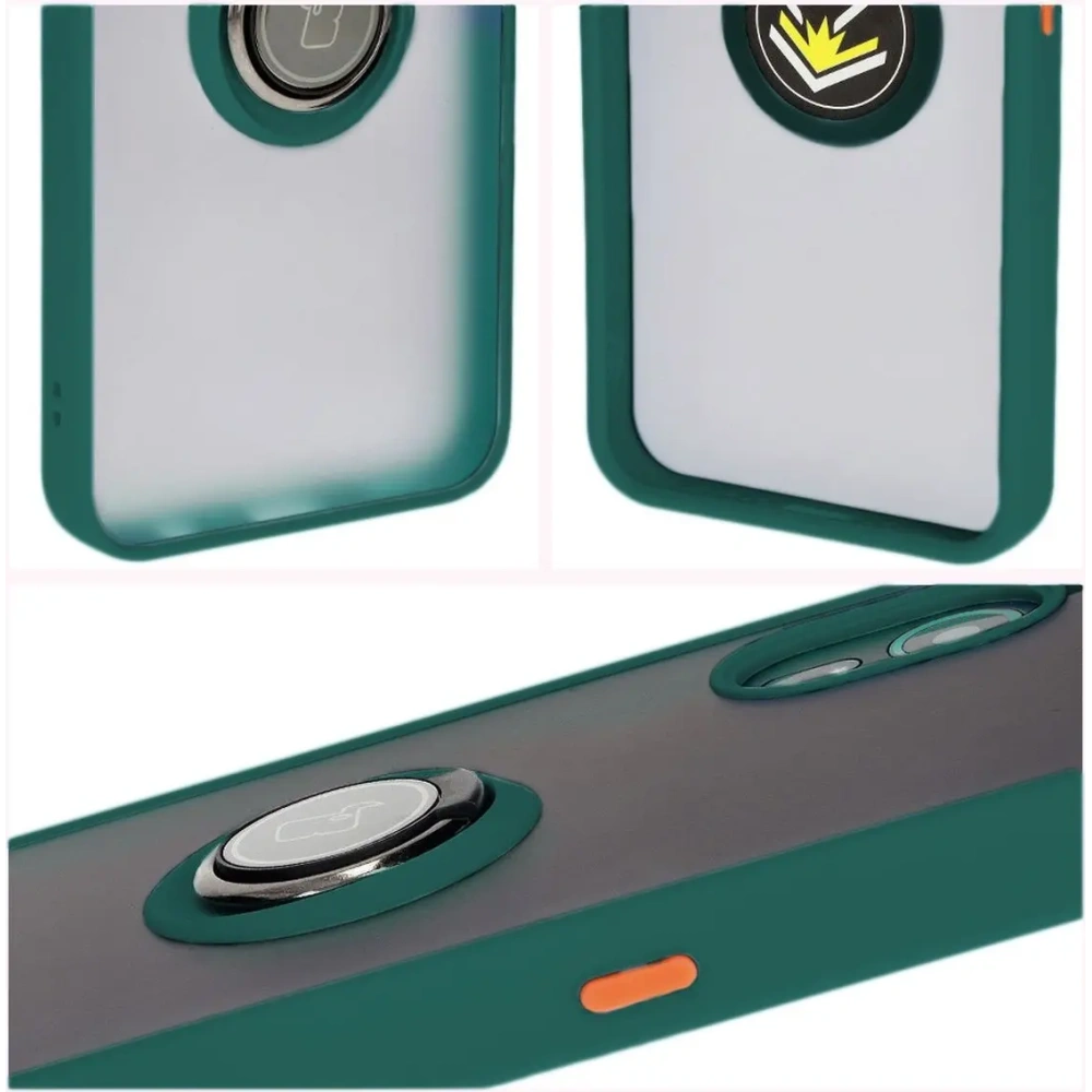 Hurtownia GSM - Bizon Case Hybrid Ring Samsung Galaxy Xcover7 füstös sötétzöld kerettel - BIZ5053 - {ean13} - Hurt