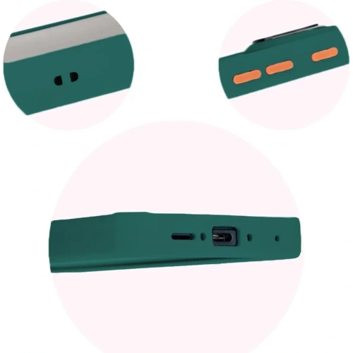 Etui z uchwytem na palec Bizon Case Hybrid Ring do Samsung Galaxy Xcover7 przydymione z ciemnozieloną ramką