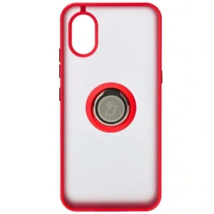 Hurtownia GSM - Bizon Case Hybrid Ring Samsung Galaxy Xcover7 rauchig mit einem roten Rahmen - BIZ5625 - {ean13} - Hurt