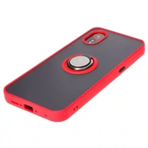 Hurtownia GSM - Bizon Case Hybrid Ring Samsung Galaxy Xcover7 rauchig mit einem roten Rahmen - BIZ5625 - {ean13} - Hurt