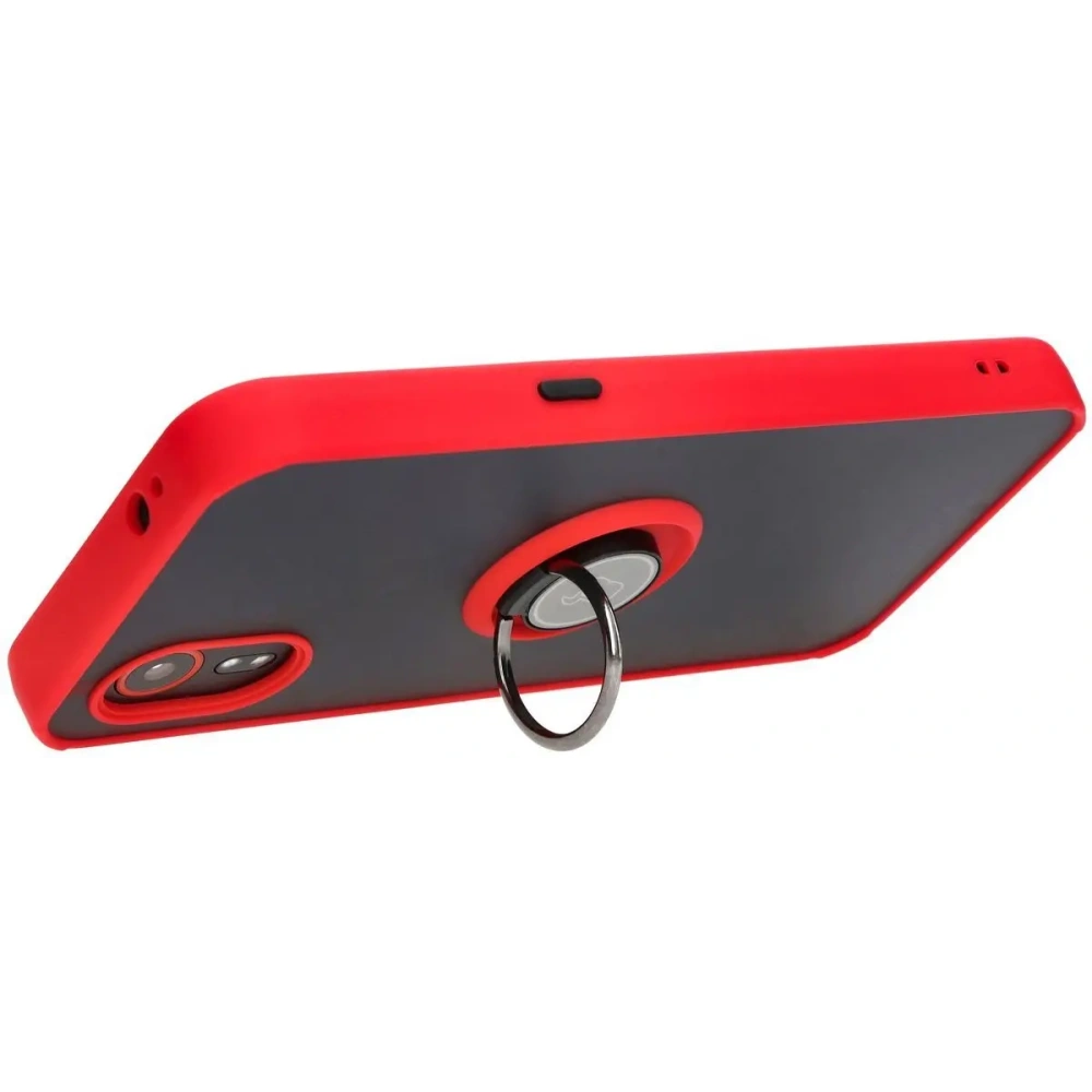 Hurtownia GSM - Bizon Case Hybrid Ring Samsung Galaxy Xcover7 fumurie cu un cadru roșu - BIZ5625 - {ean13} - Hurt