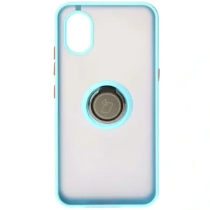 Hurtownia GSM - Bizon Case Hybrid Ring Samsung Galaxy Xcover7 rauchig mit einem hellblauen Rahmen - BIZ5626 - {ean13} - Hurt