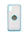 Hurtownia GSM - Etui s úchopem na prst Bizon Case Hybrid Ring pro Samsung Galaxy Xcover7 kouřové s jasně modrým rámečkem - BIZ5626 - {ean13} - Hurt