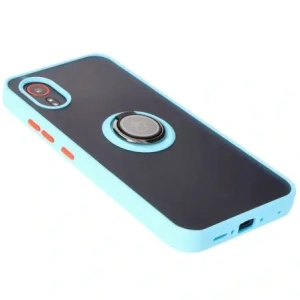 Hurtownia GSM - Bizon Case Hybrid Ring Samsung Galaxy Xcover7 rauchig mit einem hellblauen Rahmen - BIZ5626 - {ean13} - Hurt