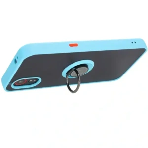 Hurtownia GSM - Bizon Case Hybrid Ring Samsung Galaxy Xcover7 rauchig mit einem hellblauen Rahmen - BIZ5626 - {ean13} - Hurt