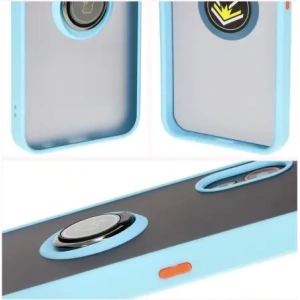 Hurtownia GSM - Bizon Case Hybrid Ring Samsung Galaxy Xcover7 rauchig mit einem hellblauen Rahmen - BIZ5626 - {ean13} - Hurt