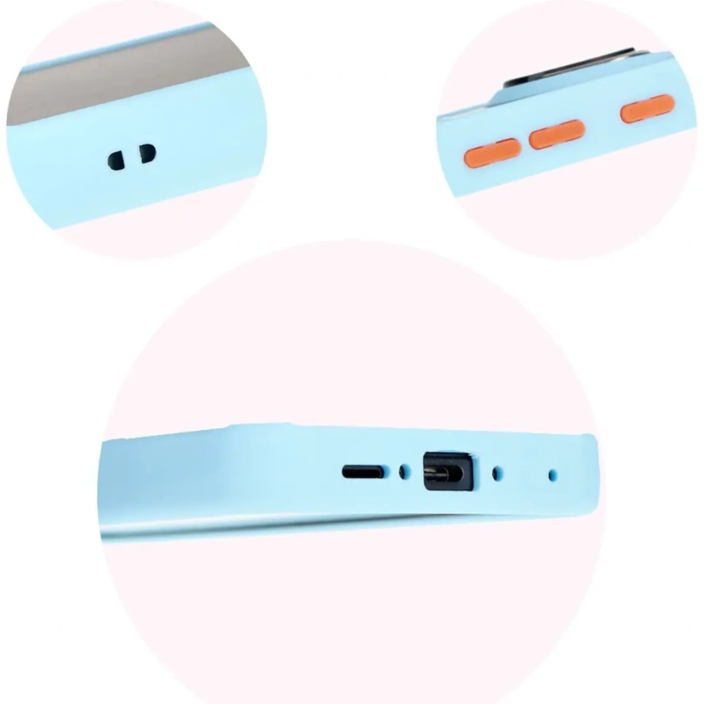 Wholesale Bizon Case Hybrid Ring Samsung Galaxy Xcover7 smoky with a light blue frame - BIZ5626 - {ean13} - Hurt