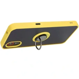 Hurtownia GSM - Bizon Case Hybrid Ring Samsung Galaxy Xcover7 rauchig mit einem gelben Rahmen - BIZ5627 - {ean13} - Hurt