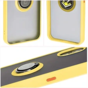 Hurtownia GSM - Bizon Case Hybrid Ring Samsung Galaxy Xcover7 rauchig mit einem gelben Rahmen - BIZ5627 - {ean13} - Hurt