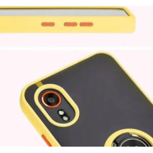 Hurtownia GSM - Bizon Case Hybrid Ring Samsung Galaxy Xcover7 rauchig mit einem gelben Rahmen - BIZ5627 - {ean13} - Hurt
