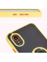 Hurtownia GSM - Etui s úchopem na prst Bizon Case Hybrid Ring do Samsung Galaxy Xcover7 kouřové se žlutým rámečkem - BIZ5627 - {ean13} - Hurt