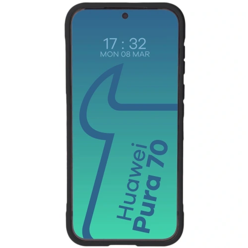 Pancerne etui Bizon Case Tur do Huawei Pura 70 czarne