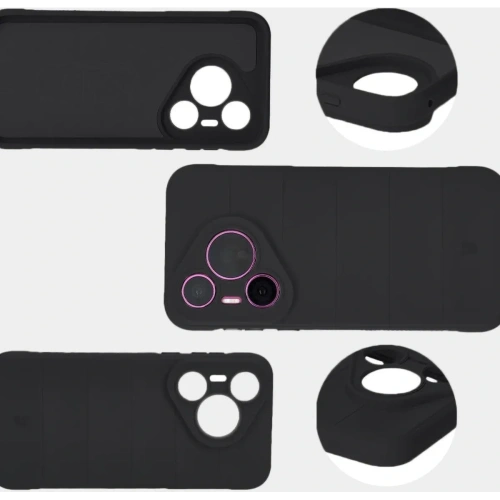 Pancerne etui Bizon Case Tur do Huawei Pura 70 czarne