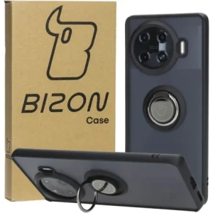 Hurtownia GSM - Pouzdro s prstovým držákem Bizon Case Hybrid Ring pro Tecno Spark 20 Pro+ kouřové s černým rámečkem. - BIZ5632 - {ean13} - Hurt
