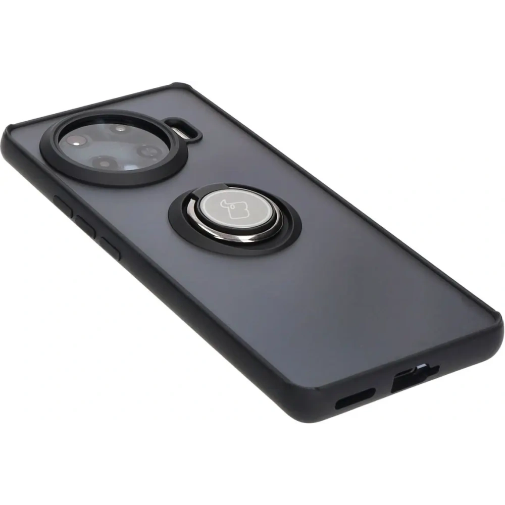 Hurtownia GSM - Bizon Case Hybrid Gyűrű Tecno Spark 20 Pro+ füstös színű, fekete kerettel - BIZ5632 - {ean13} - Hurt