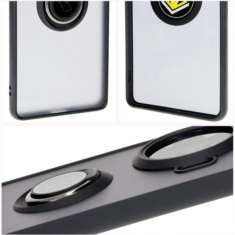 Hurtownia GSM - Bizon Case Hybrid Gyűrű Tecno Spark 20 Pro+ füstös színű, fekete kerettel - BIZ5632 - {ean13} - Hurt