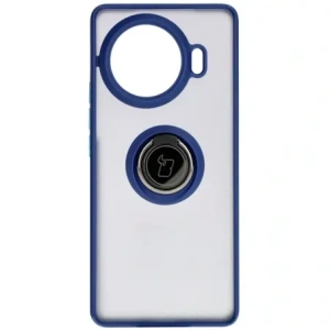 Hurtownia GSM - Bizon Case Hybrid Gyűrű Tecno Spark 20 Pro+ füstös színben, tengerészkék kerettel - BIZ5633 - {ean13} - Hurt