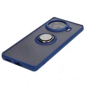 Hurtownia GSM - Bizon Case Hybrid Gyűrű Tecno Spark 20 Pro+ füstös színben, tengerészkék kerettel - BIZ5633 - {ean13} - Hurt